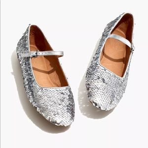 Madewell Sequin Joy Mary Jane Flat